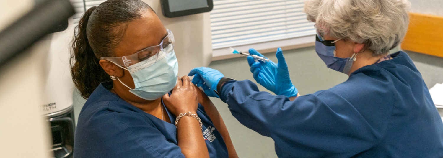 First Vaccination Banner