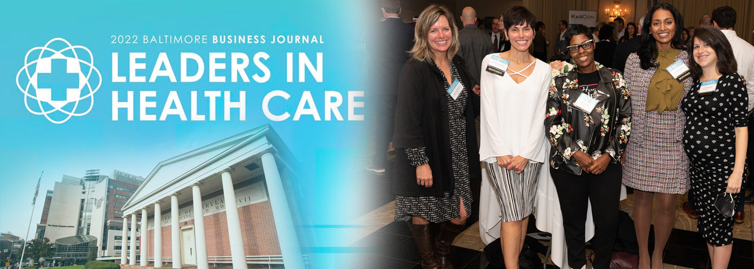 Baltimore Business Journal Leaders in Healthcare Awards Banner