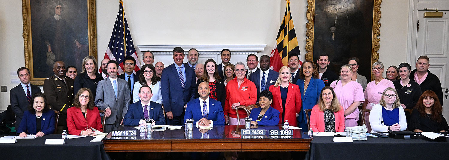 Shock Trauma Bill Signing Banner