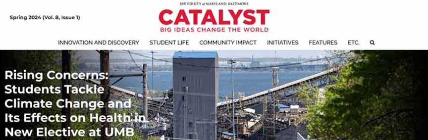 Catalyst magazine banner for Spring 2024