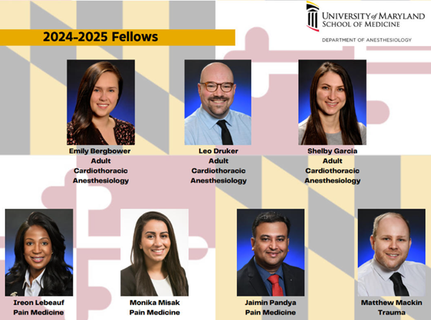 2024-2025 Anesthesiology Fellows Photos