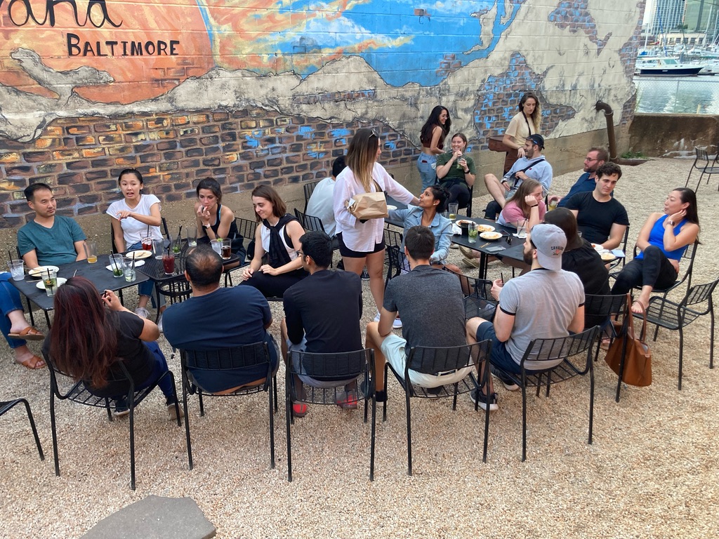 Residents eating at Little Havana