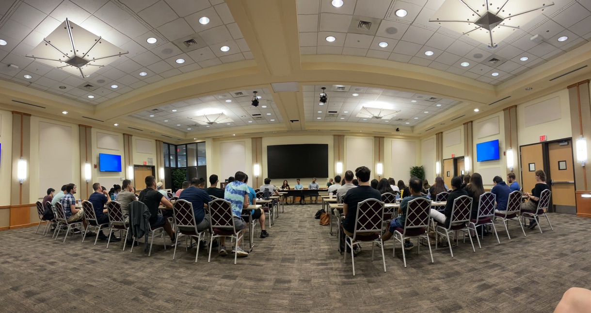 Resident panel discussion of the screen