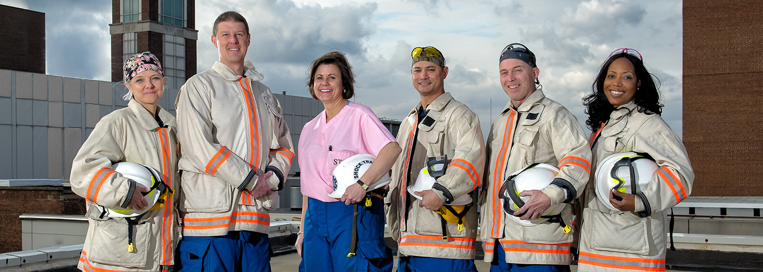 Group photo of rescue workers