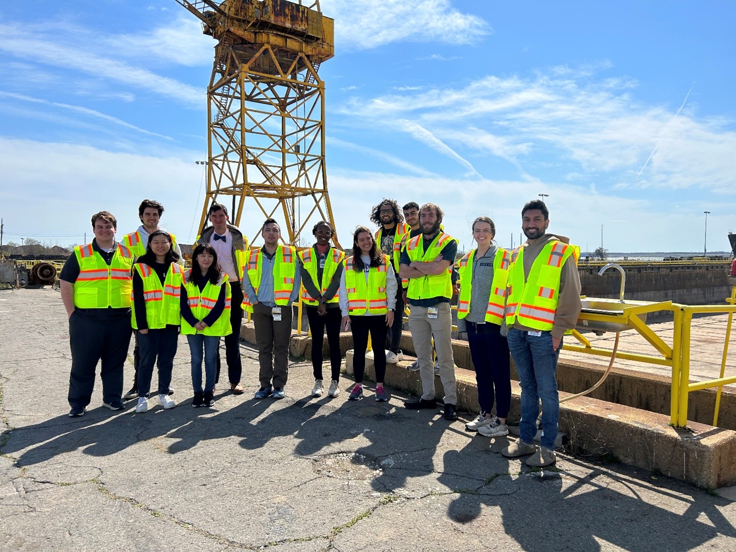 Preclinical medical students visiting a Maryland worksite