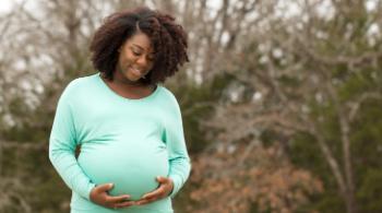 pregnant woman stock image