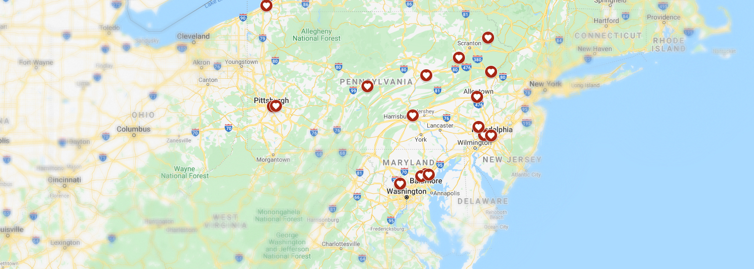 CLHS Treatment Locations map