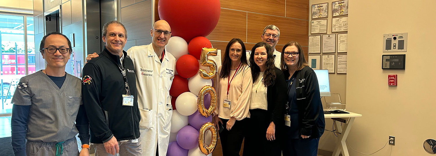 Faculty and staff at a clinic for children