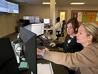 NEST nurses monitoring patient